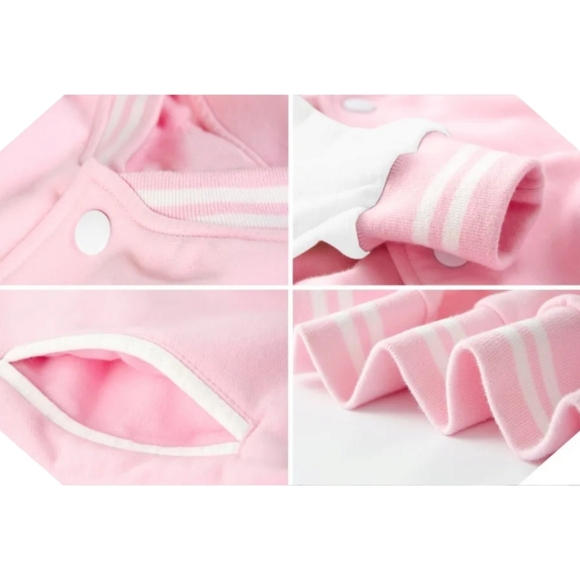 HELLO KITTY Women's Black and White High-Quality Varsity Jacket. New Arrival!! - Picture 3 of 5